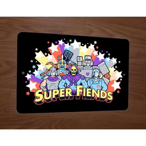 Super Fiends retro 80s Cobra Commander Megatron Skeletor 8x12 Metal Wall‎ Sign